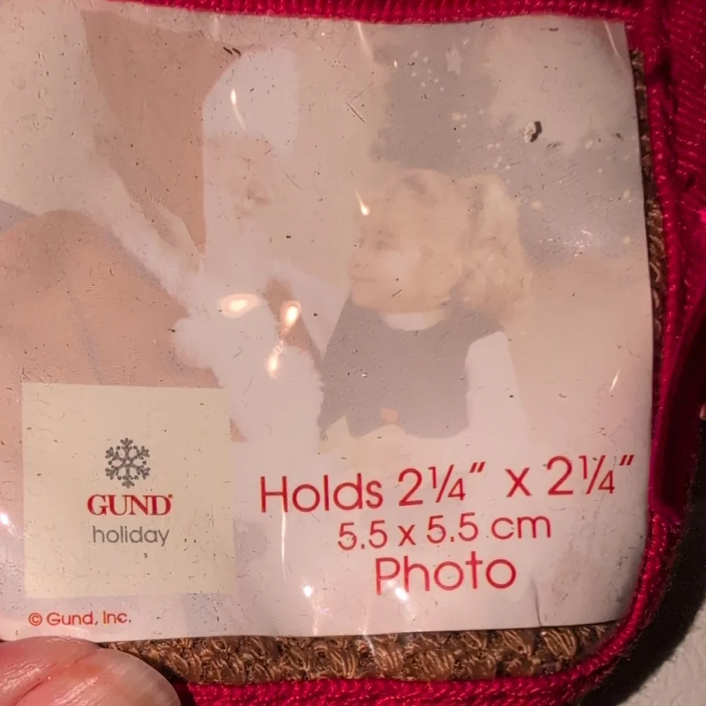 Gund Festive Gingerbread Photo Frame - Brown and Red